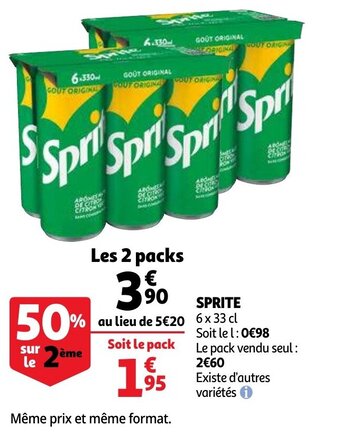 Auchan Sprite offre