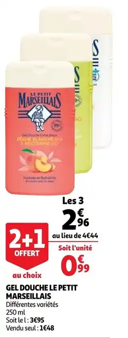 Auchan Gel douche le petit marseillais offre
