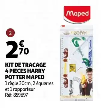 Auchan Kit de tracage 4 pieces harry potter maped offre