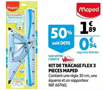 Auchan Kit de tracage flex 3 pieces maped offre