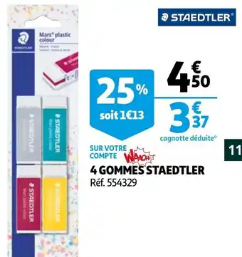 Auchan 4 gomes staedtler offre
