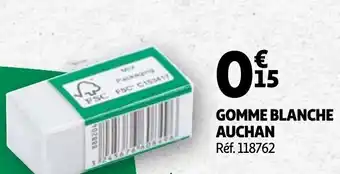 Auchan Gomme blanche auchan offre
