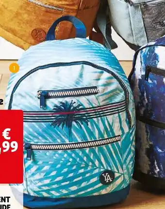 Auchan Sac à dos 1 compartiment young attitude offre