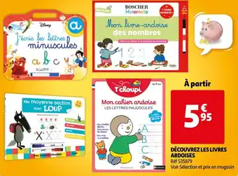 Auchan Découvrez les livres ardoises offre