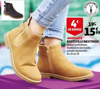 Auchan Boots fille inextenso offre