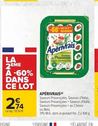 Carrefour Apérivrais offre
