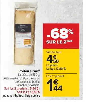 Carrefour Préfou à l'Ail offre