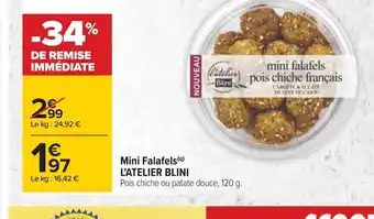 Carrefour l'Atelier Blini Mini Falafels offre