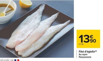 Carrefour Filet d'églefin offre