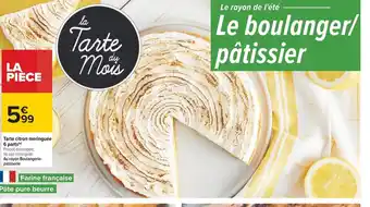 Carrefour Tarte Citron Meringuée 6 Parts offre
