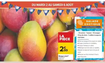 Carrefour Mangue Avion offre