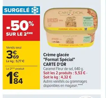 Carrefour Carte d'Or Crème Glacée Format Spécial offre
