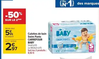 Carrefour Carrefour Baby Culottes de Bain Swim Pants offre