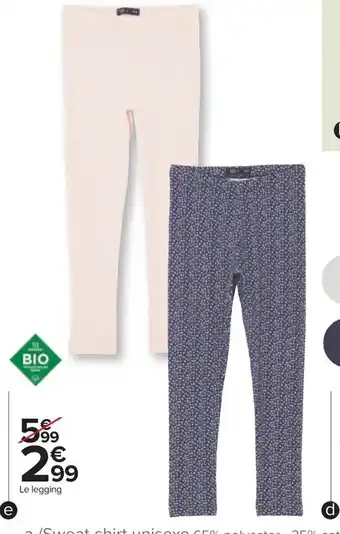 Carrefour Legging Fille offre