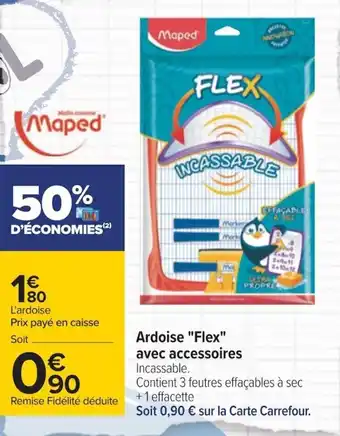 Carrefour Maped Ardoise Flex Avec Accessoires offre