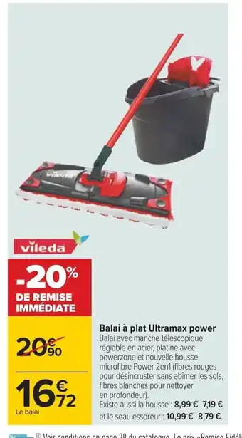 Carrefour Balai à Plat Ultramax Power offre