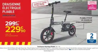 Carrefour Moovway draisienne électrique pliable offre