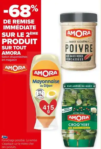 Carrefour Market Amora bon plan sur tout amora offre