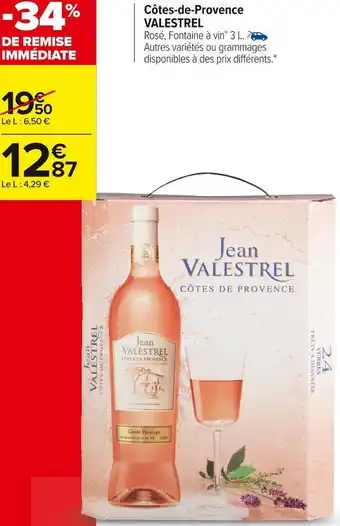Carrefour Market Valestrel côtes-de-provence offre