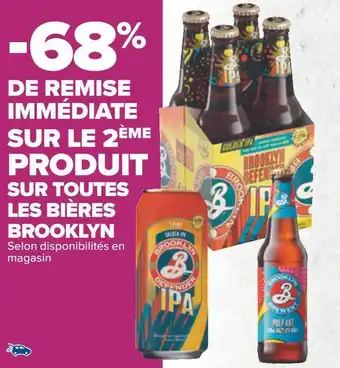 Carrefour Brooklyn bon plan sur toutes les bières de la marque brooklyn offre