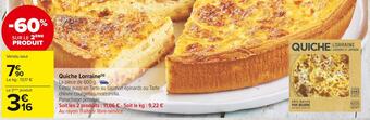 Carrefour Market Quiche lorraine offre