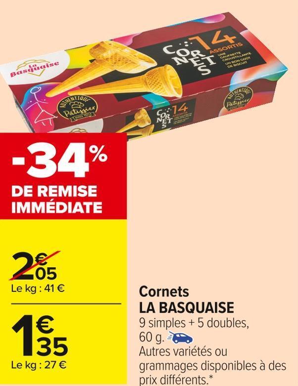 Promo La basquaise chez Carrefour Market