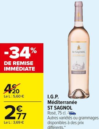 Carrefour Market St sagnol i.g.p. méditerranée offre