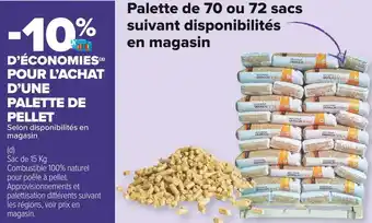 Carrefour Market Bon plan sur la palette de pellet offre