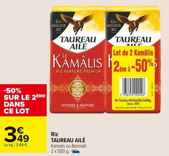 Carrefour Market Taureau ailé riz offre