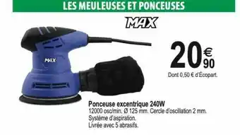 Tridôme Ponceuse excentrique 240w offre