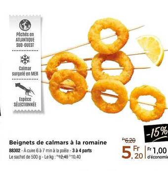 Thiriet Beignets de calmars à la romaine offre