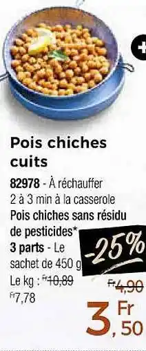 Thiriet Pois chiches cuits offre