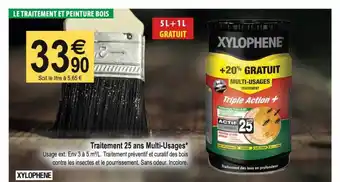 Tridôme Traitement 25 ans multi-usages xylophene offre