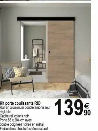 Tridôme Kit porte coulissante rio offre