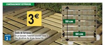 Tridôme Dalle de terrasse offre