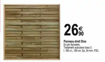 Tridôme Panneau droit dina offre