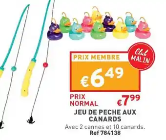 Trafic Jeu de peche aux canards offre