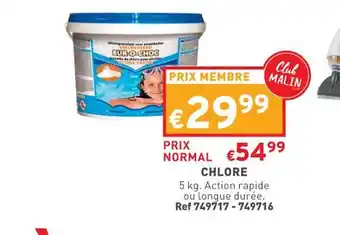 Trafic Chlore offre