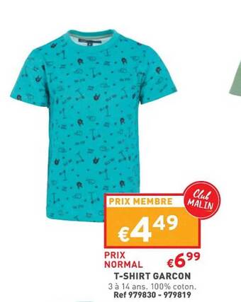 Trafic T-shirt garçon offre