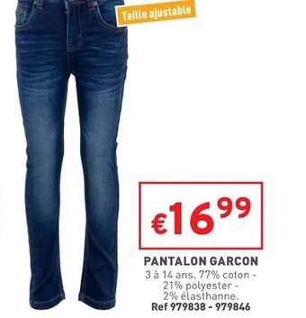 Trafic Pantalon garçon offre