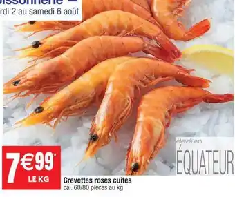 Cora x Carrefour Crevettes roses cuites offre