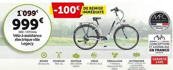 Roady Vélo à assistance électrique ville legacy offre