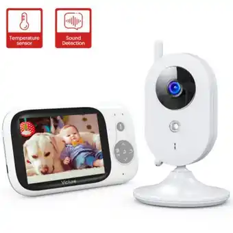 Babyphone victure bm32 vidéo caméra de sécurité numérique avec écran 2,4(...)
