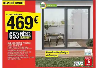 Brico Dépôt La baie coulissante offre