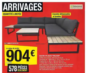 Brico Dépôt Salon 6 places halesio offre