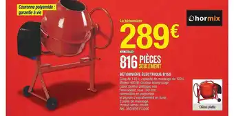 Brico Dépôt Bétonnière électrique b150 offre