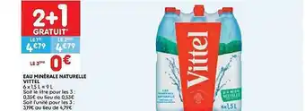 Leader Price Eau minérale naturelle vittel offre