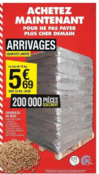 Brico Dépôt Le sac de 15kg offre
