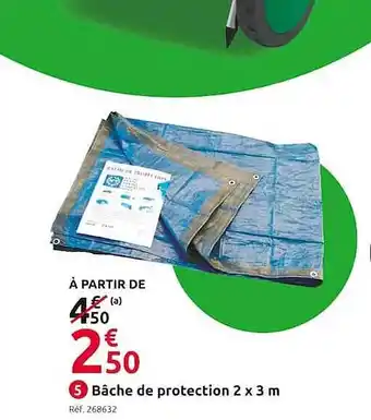 Bâche de protection 2 x 3 m