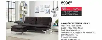Costco Canapé convertible-sealy offre